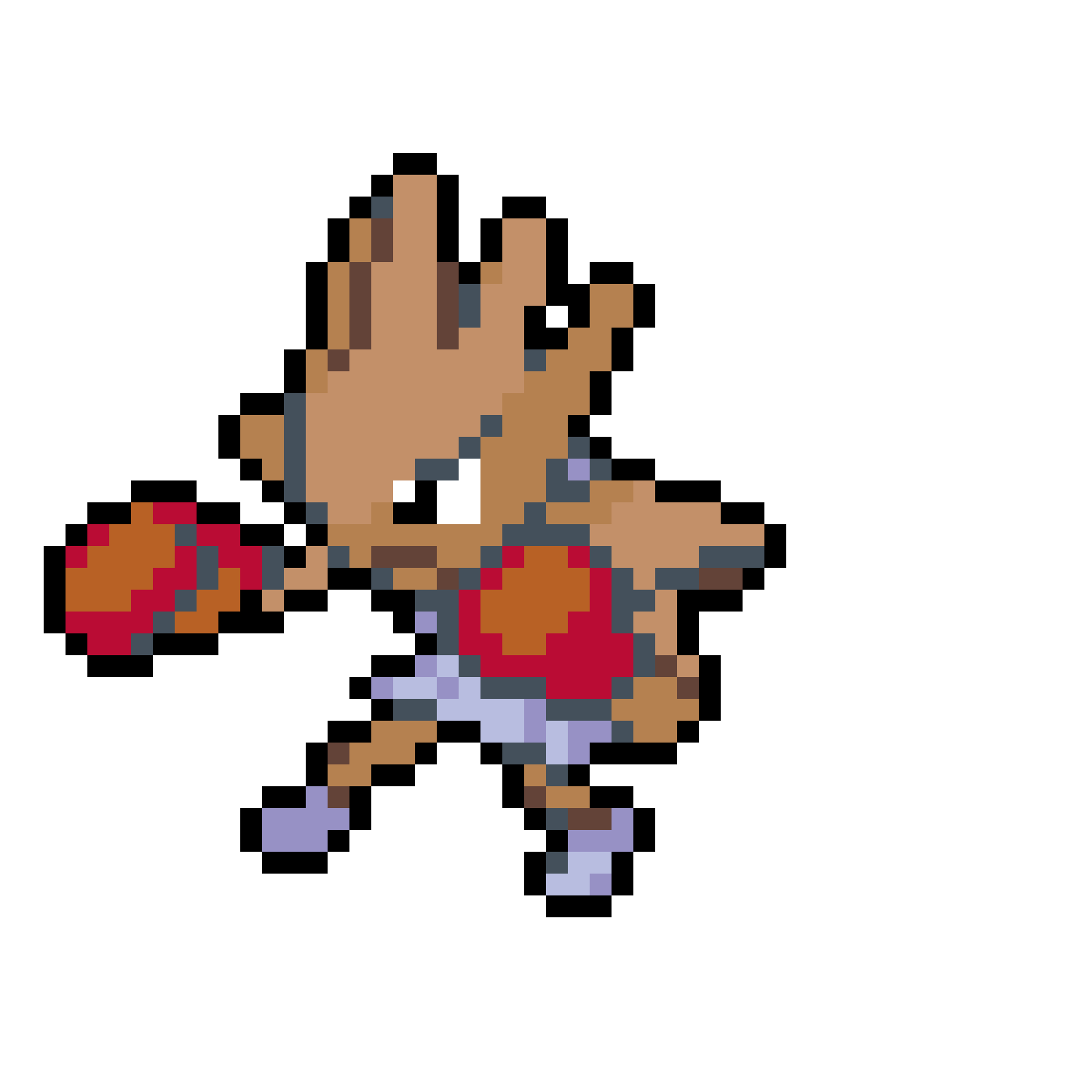 Pärlplatta mönster för Hitmonchan