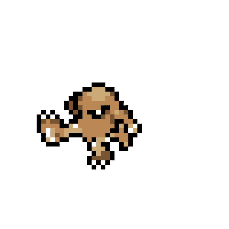 Hitmonlee – Pokemon Pärlplatta Mönster