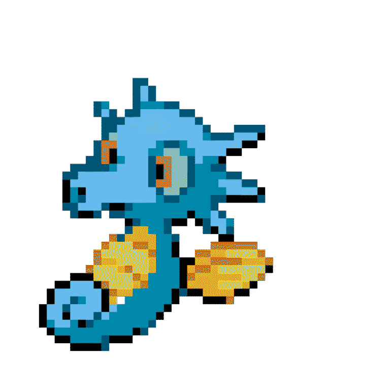 Horsea – Pokemon Pärlplatta Mönster