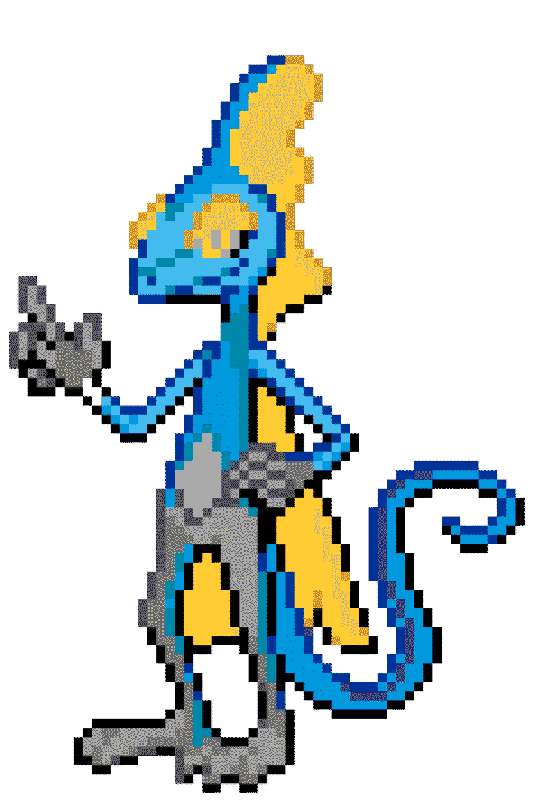 Inteleon – Pokemon Pärlplatta Mönster