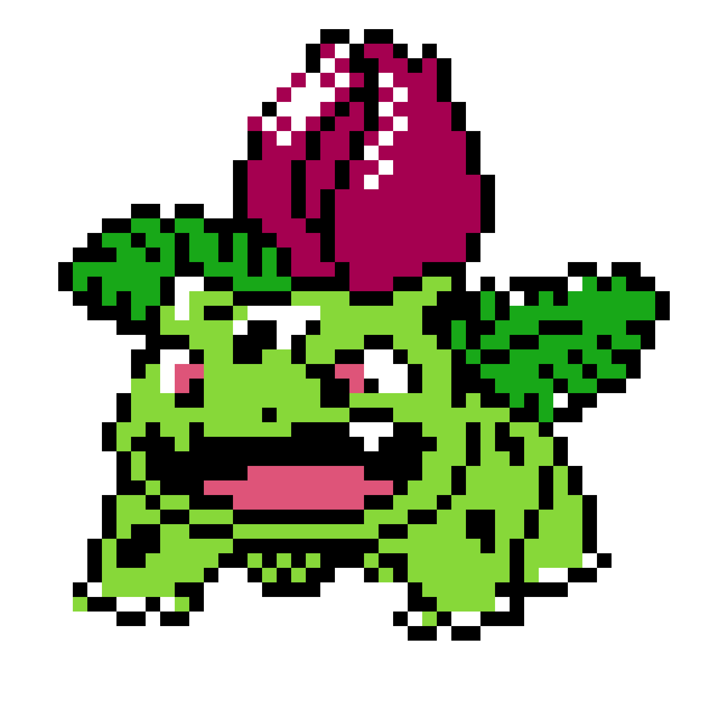 Pärlplatta mönster för Ivysaur