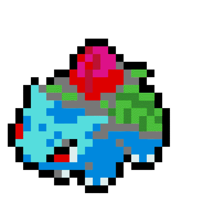 Ivysaur – Pokemon Pärlplatta Mönster