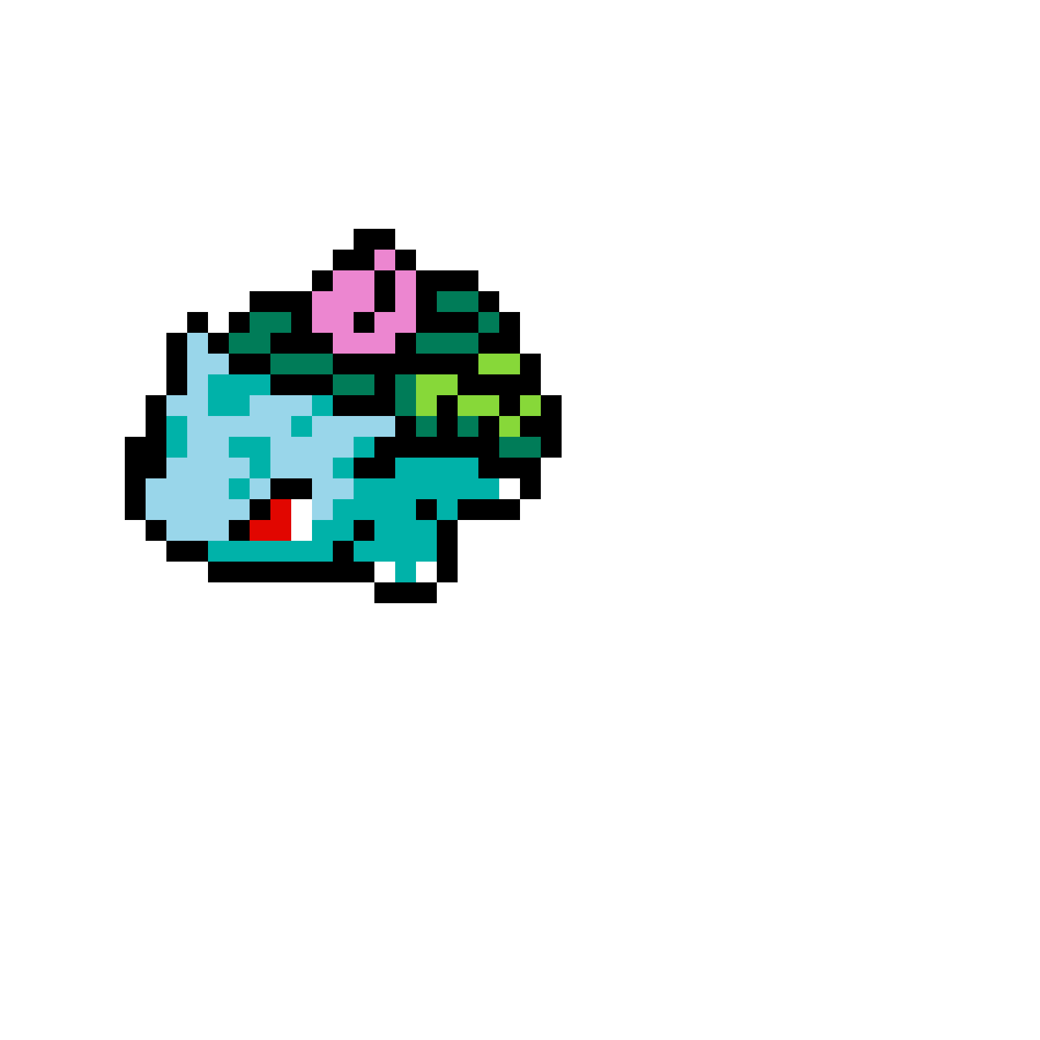 Pärlplatta mönster för ivysaur