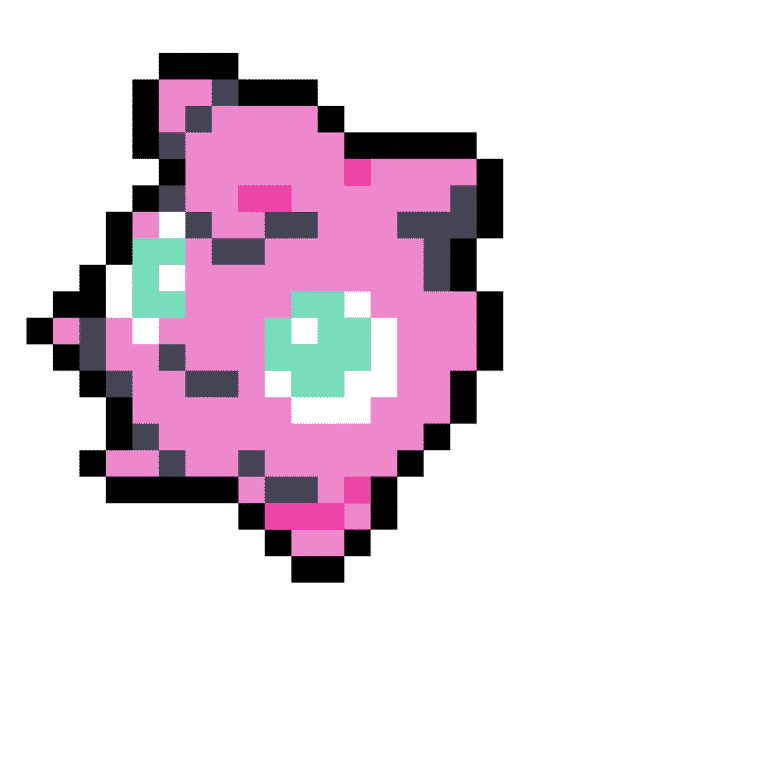 Jigglypuff – Pokemon Pärlplatta Mönster