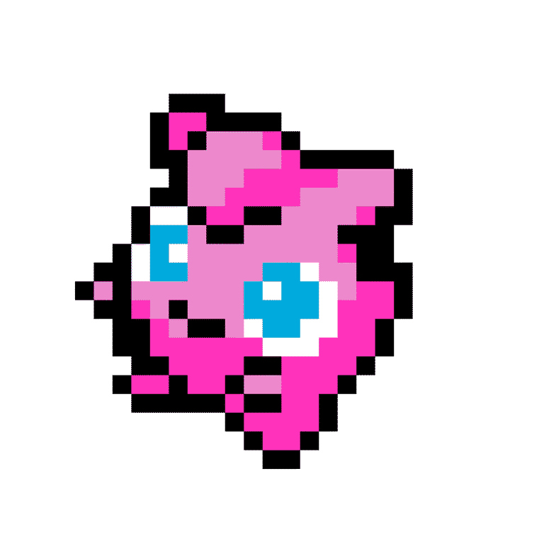 Jigglypuff – Pokemon Pärlplatta Mönster
