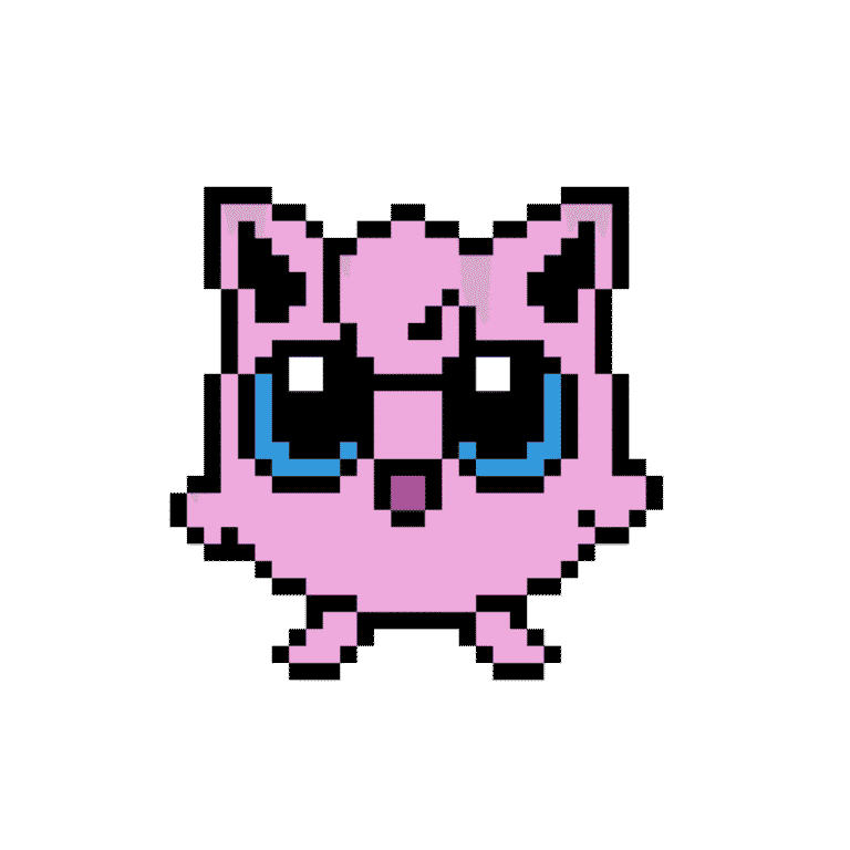 Jigglypuff – Pokémon – Pokemon Pärlplatta Mönster