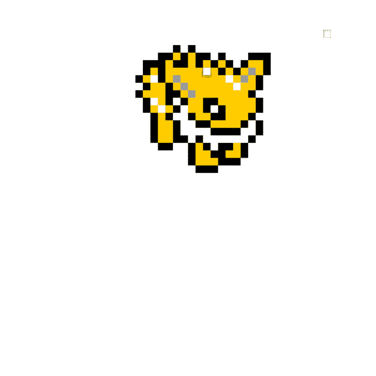 Jolteon – Pokemon Pärlplatta Mönster