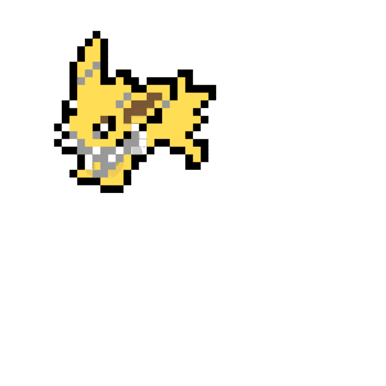 Jolteon – Pokemon Pärlplatta Mönster