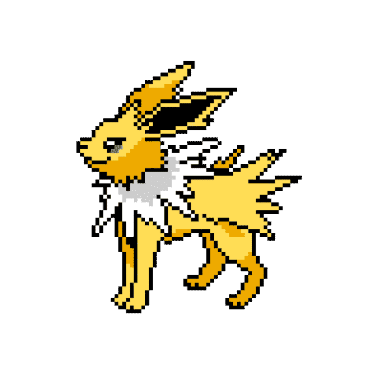 Jolteon –  Pokémon – Pokemon Pärlplatta Mönster