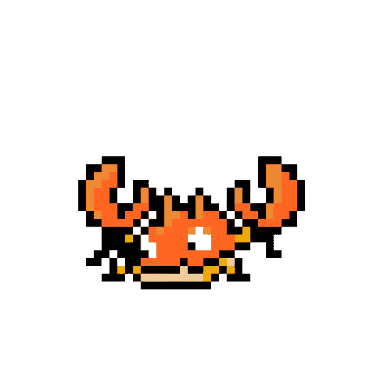 Krabby – Pokemon Pärlplatta Mönster
