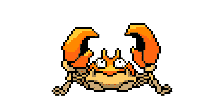 Krabby – Pokemon Pärlplatta Mönster