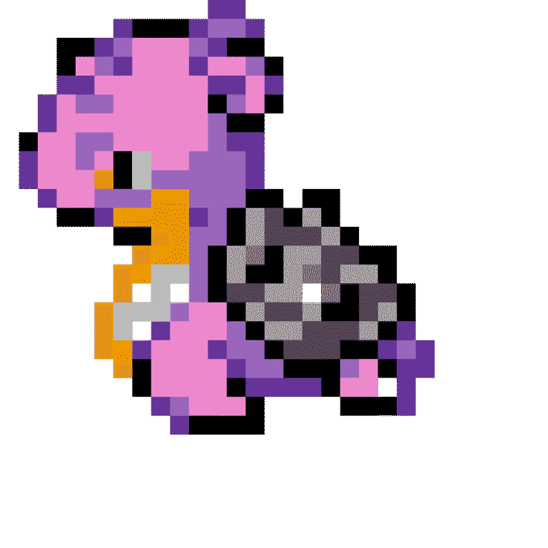 Lapras shiny – Pokemon Pärlplatta Mönster