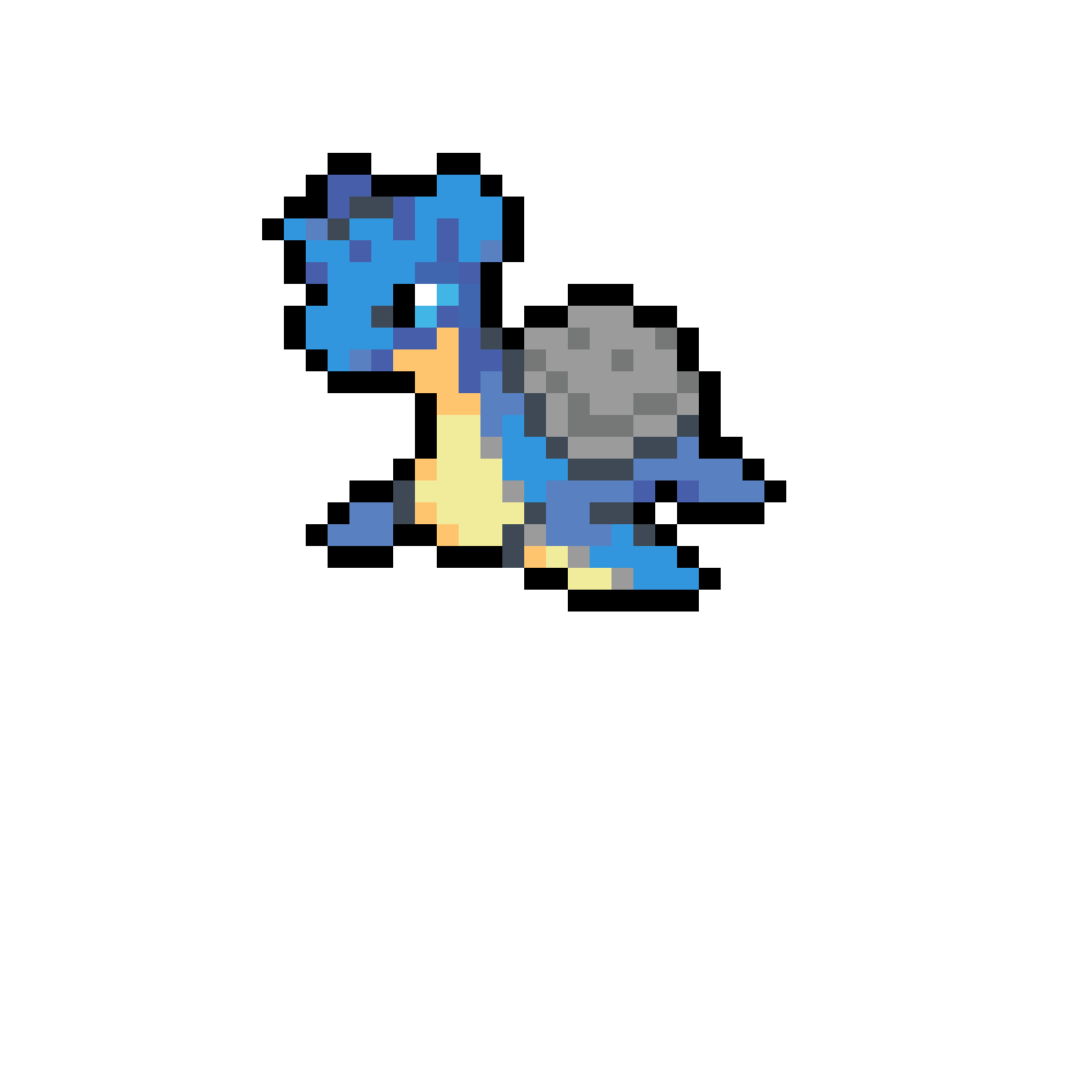 Pärlplatta mönster för Lapras