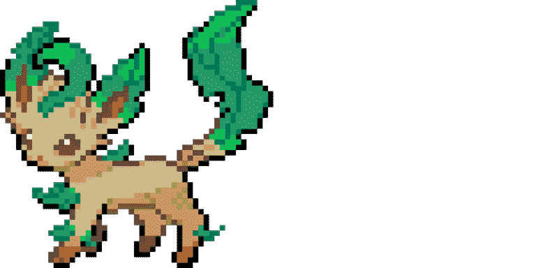 leafeon – Pokemon Pärlplatta Mönster