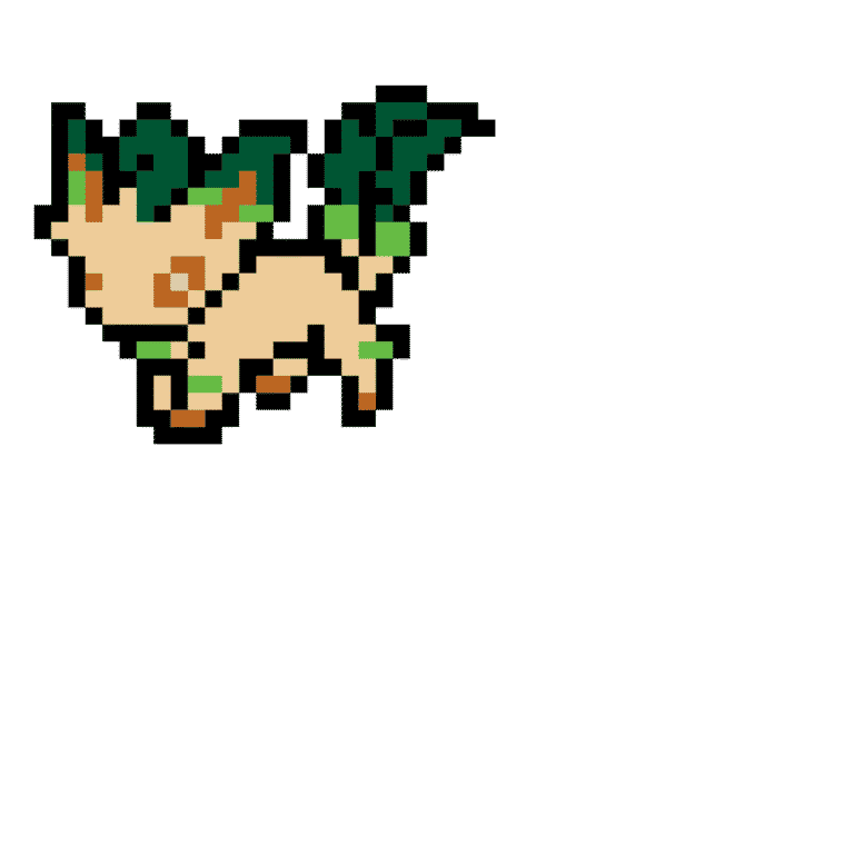 LEAFEON – Pokemon Pärlplatta Mönster