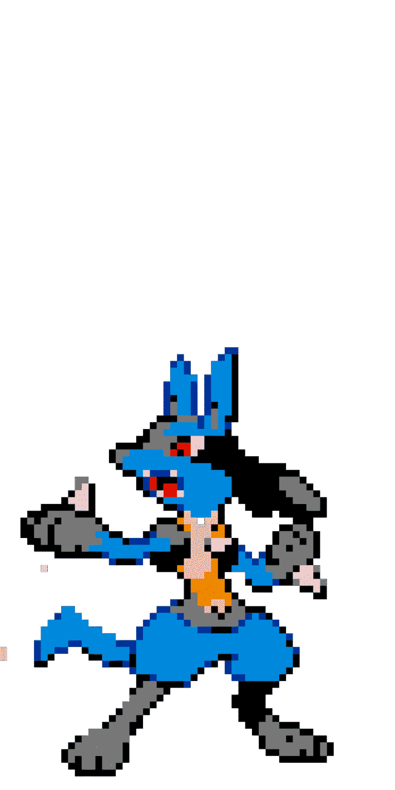 Lucario – Pokemon Pärlplatta Mönster