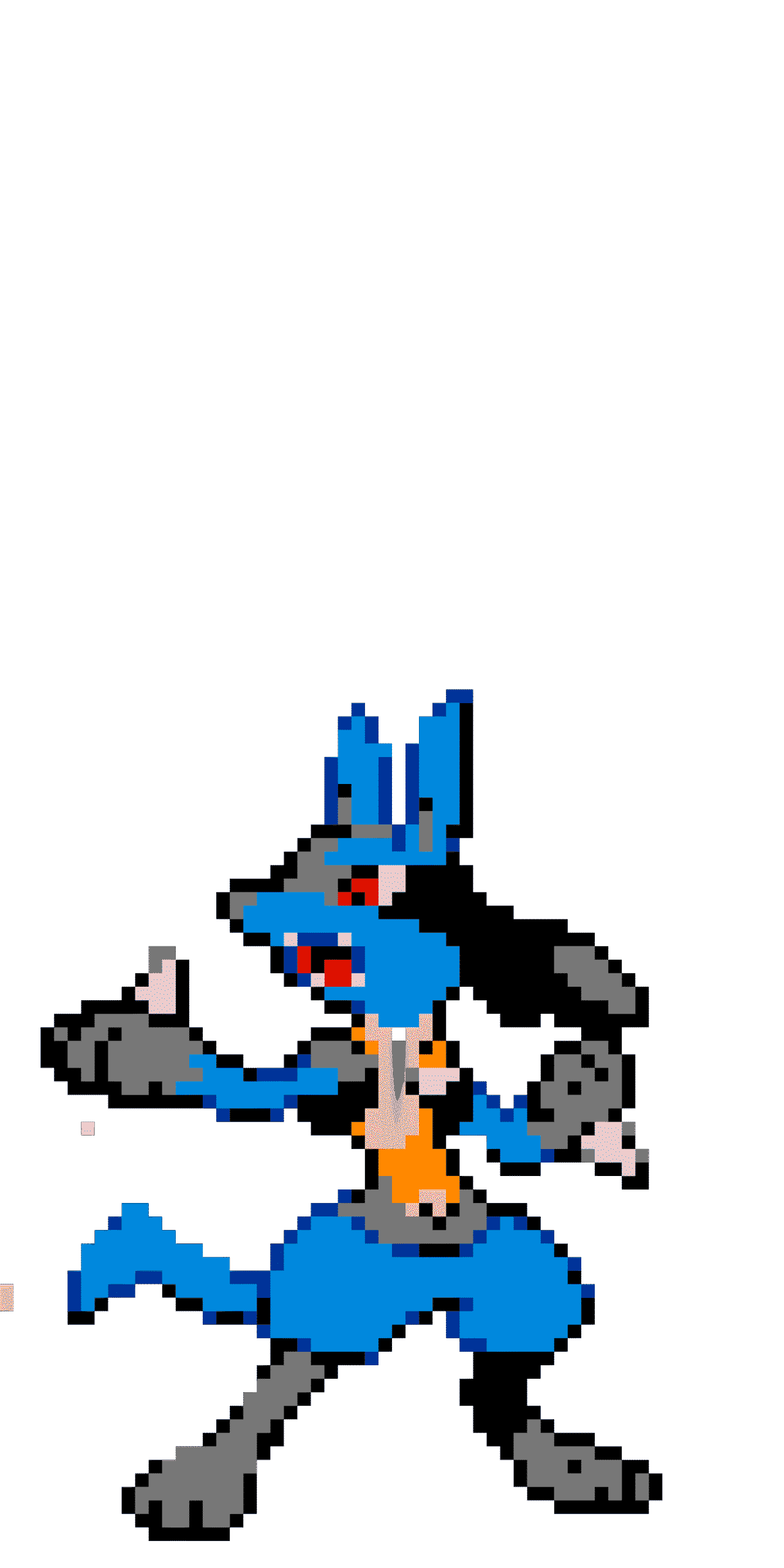 Pärlplatta mönster för Lucario