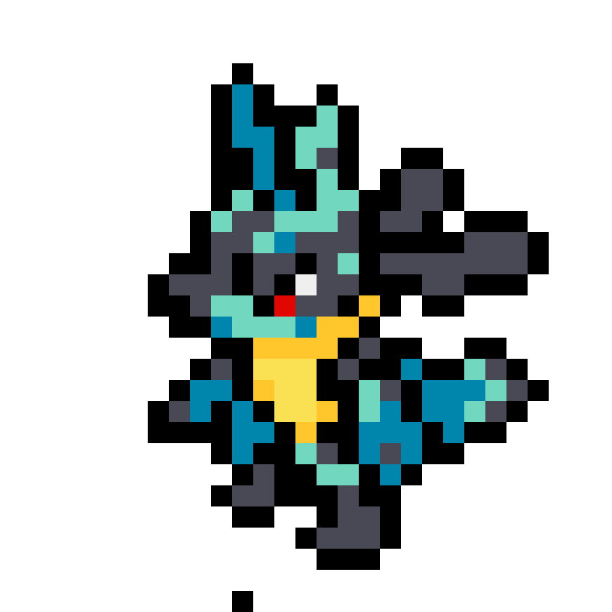 Pärlplatta mönster för Lucario
