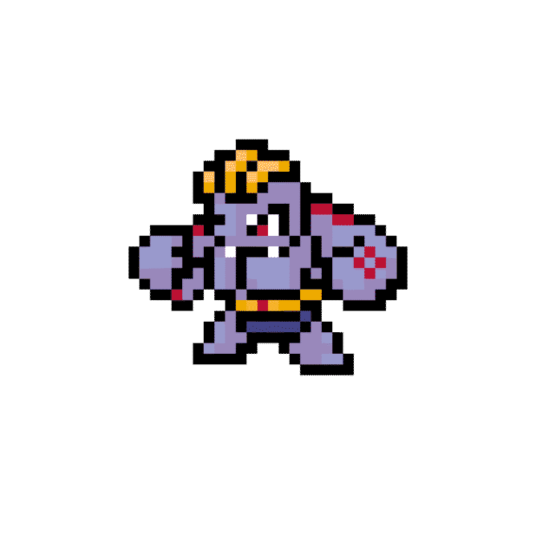 Machoke – Pokemon Pärlplatta Mönster
