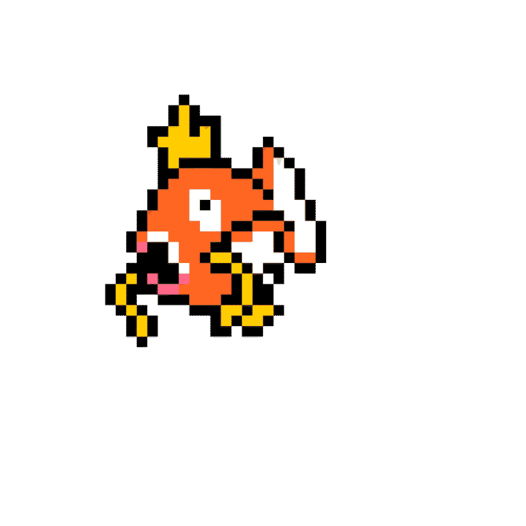 magikarp – Pokemon Pärlplatta Mönster