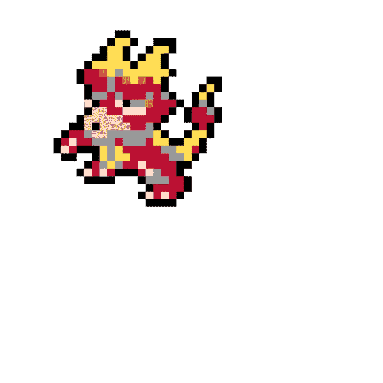 Magmar – Pokemon Pärlplatta Mönster