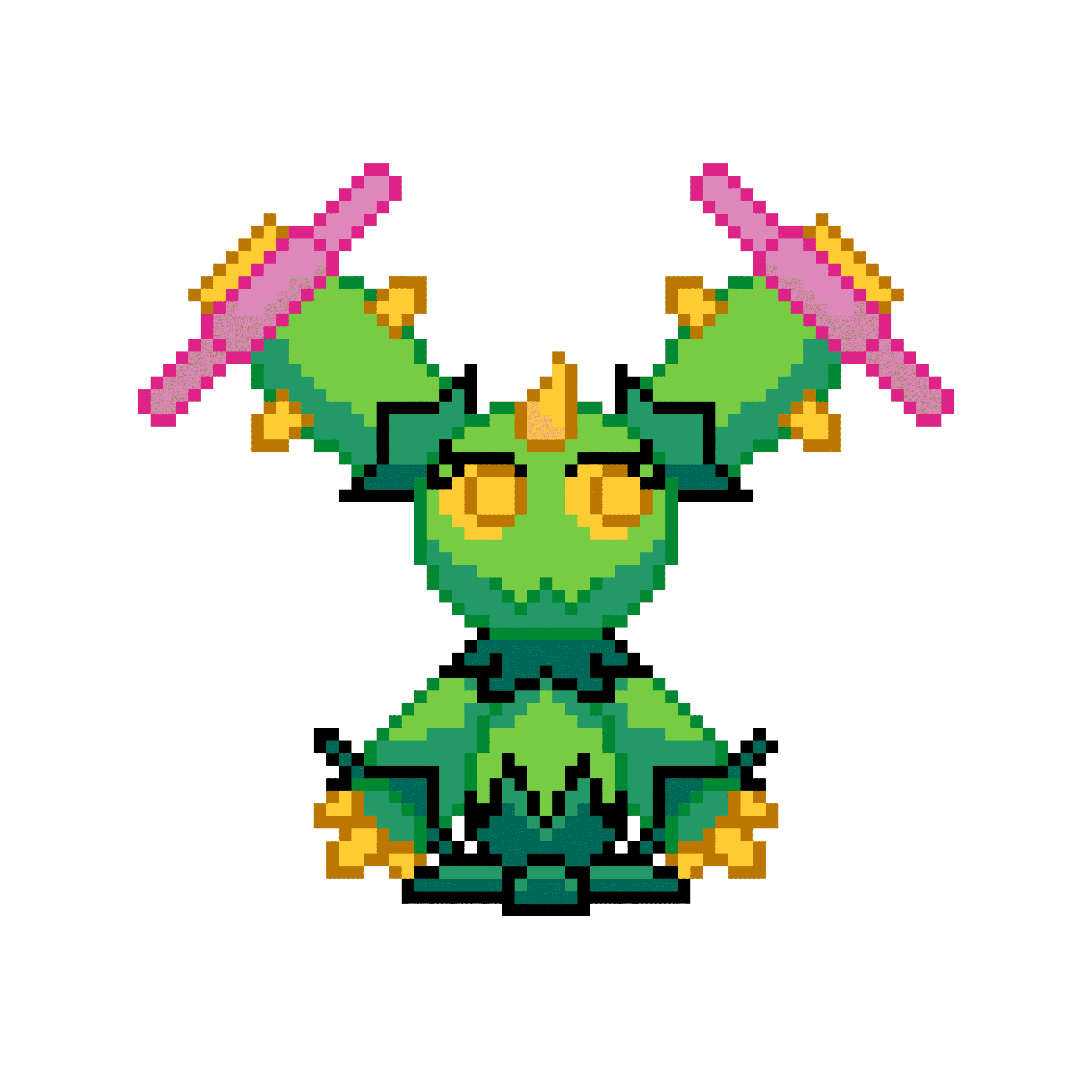Pärlplatta mönster för maractus, the pokemon locos. DAVUUWART