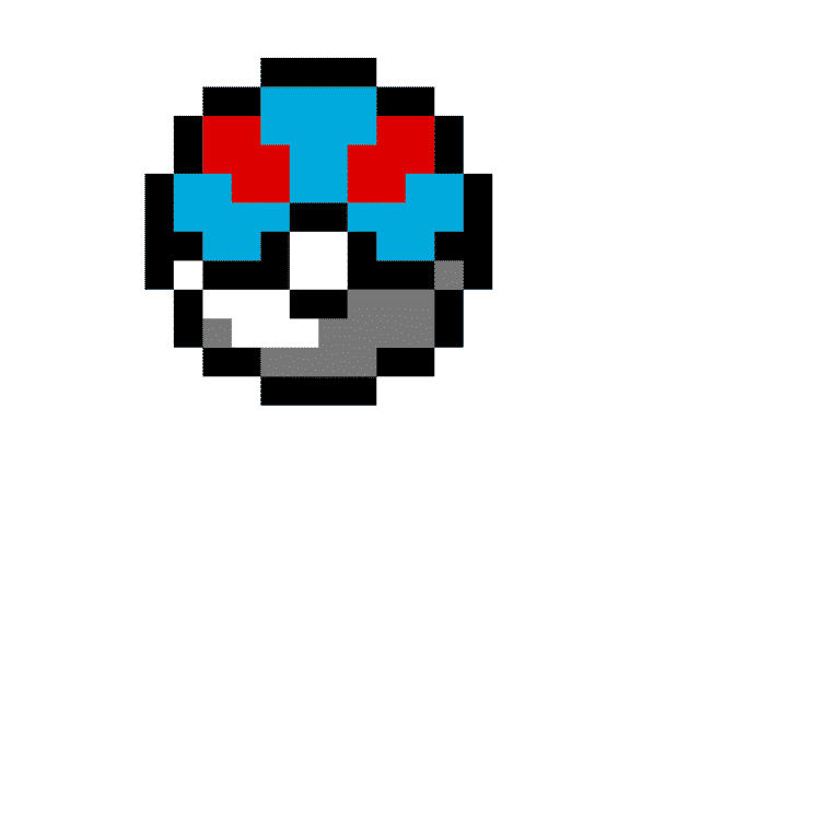 Master Ball – Pokemon Pärlplatta Mönster