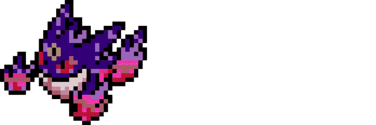 Mega Gengar – Pokemon Pärlplatta Mönster