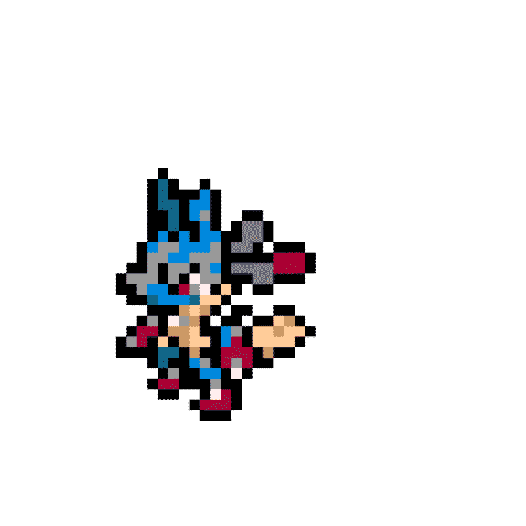 Mega Lucario – Pokemon Pärlplatta Mönster
