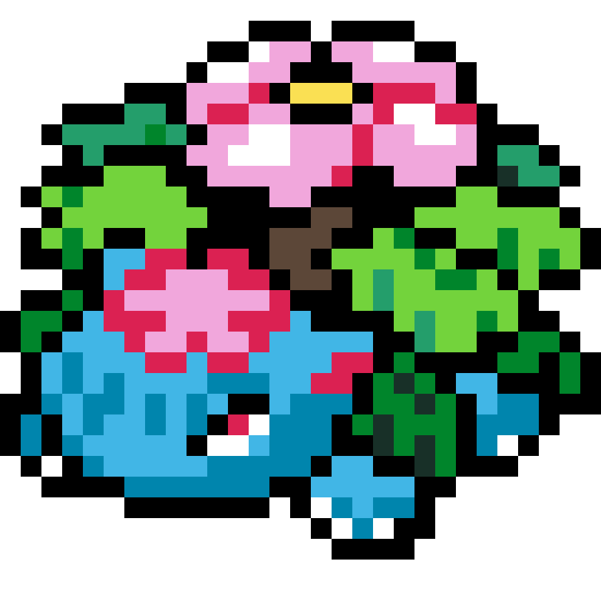 Pärlplatta mönster för Mega Venusaur