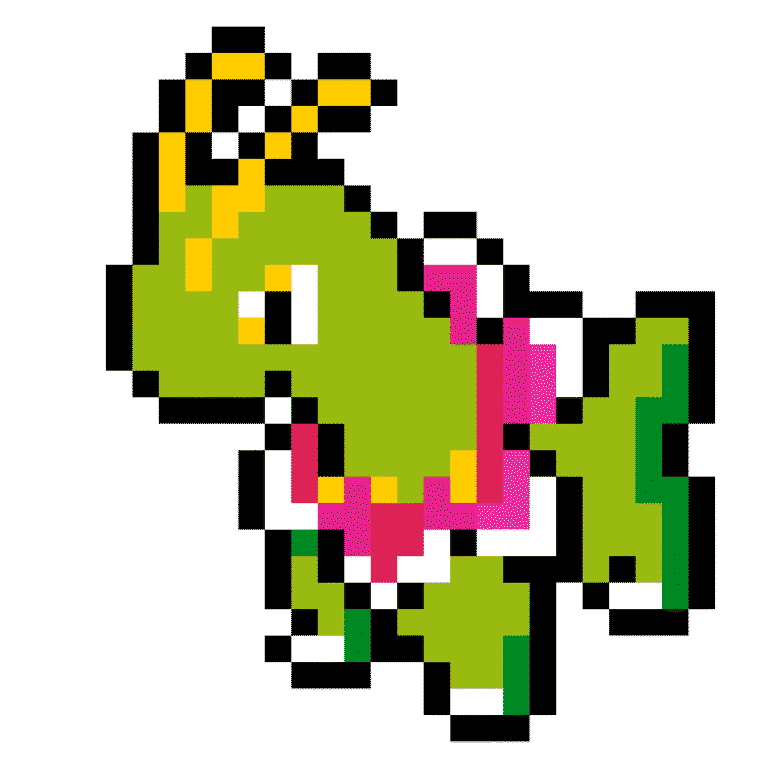 meganium – Pokemon Pärlplatta Mönster