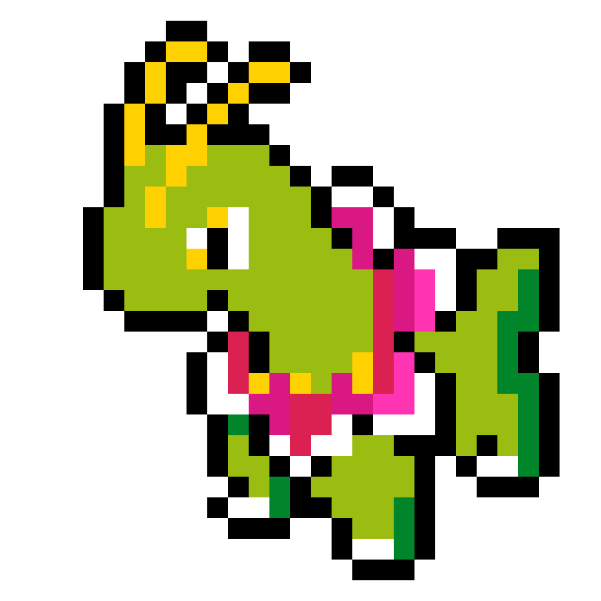 Pärlplatta mönster för meganium
