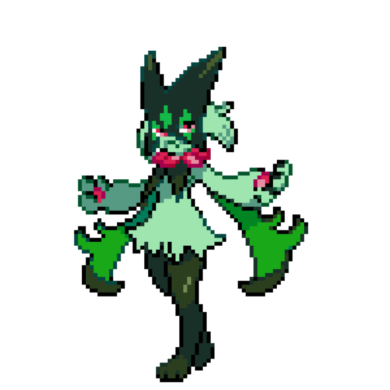 Meowscarada – Pokemon Pärlplatta Mönster