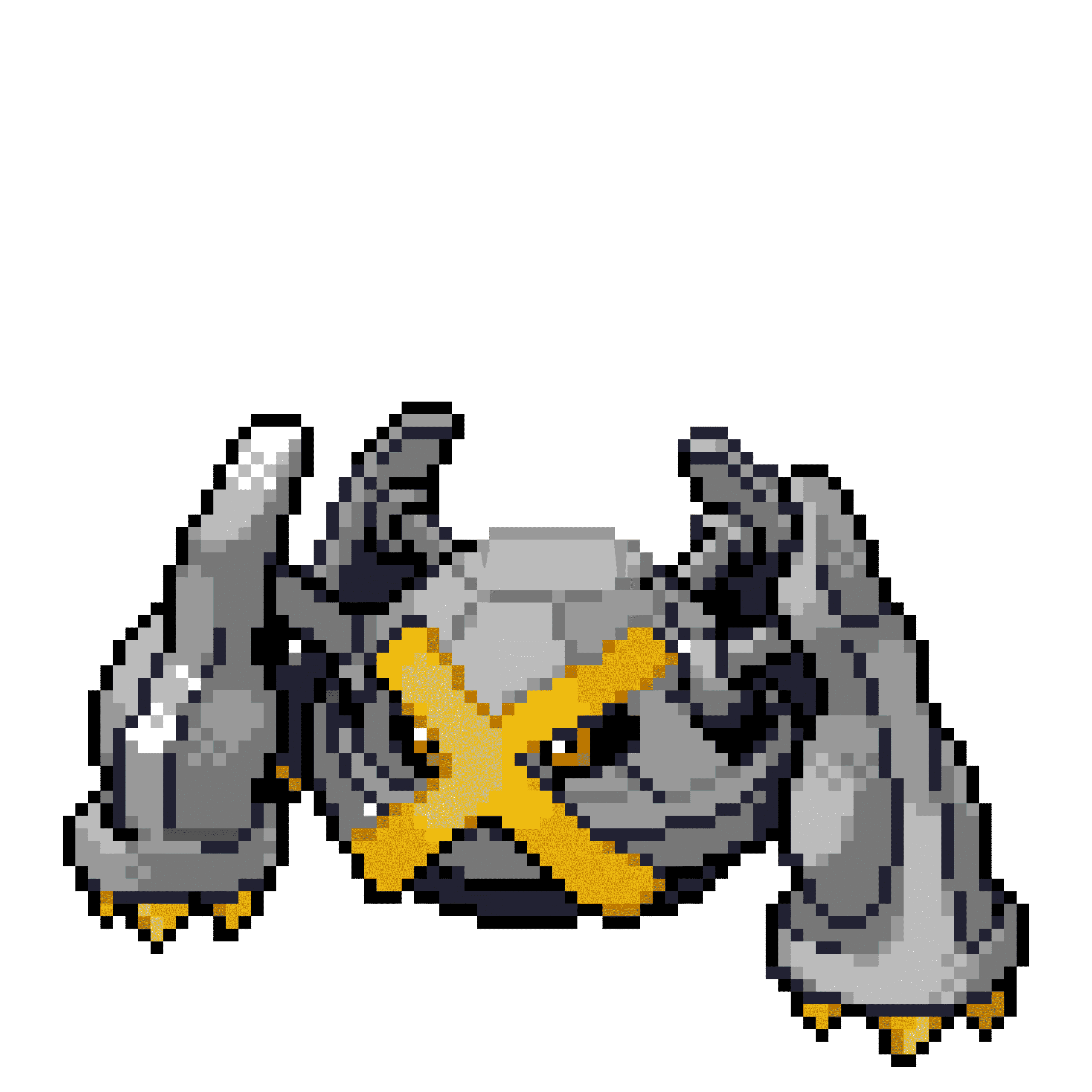 Pärlplatta mönster för Metagross shiny