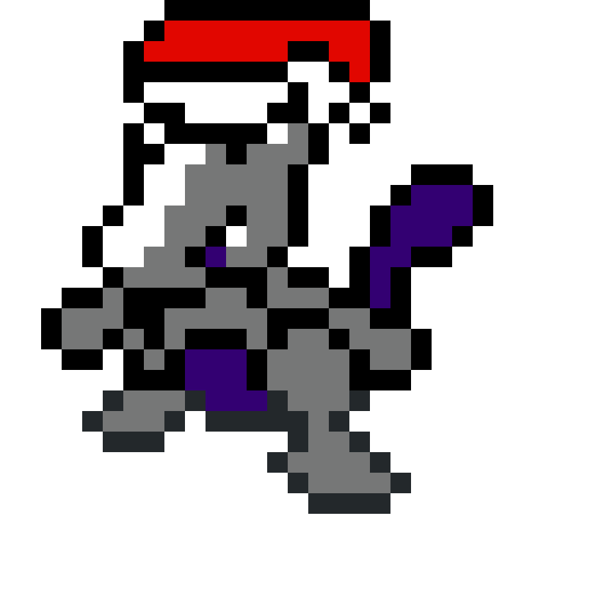 Pärlplatta mönster för Mewtwo navidad