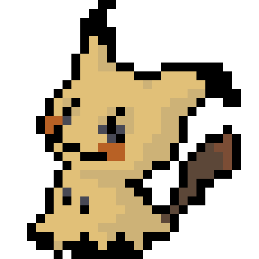 Pärlplatta mönster för Mimikyu