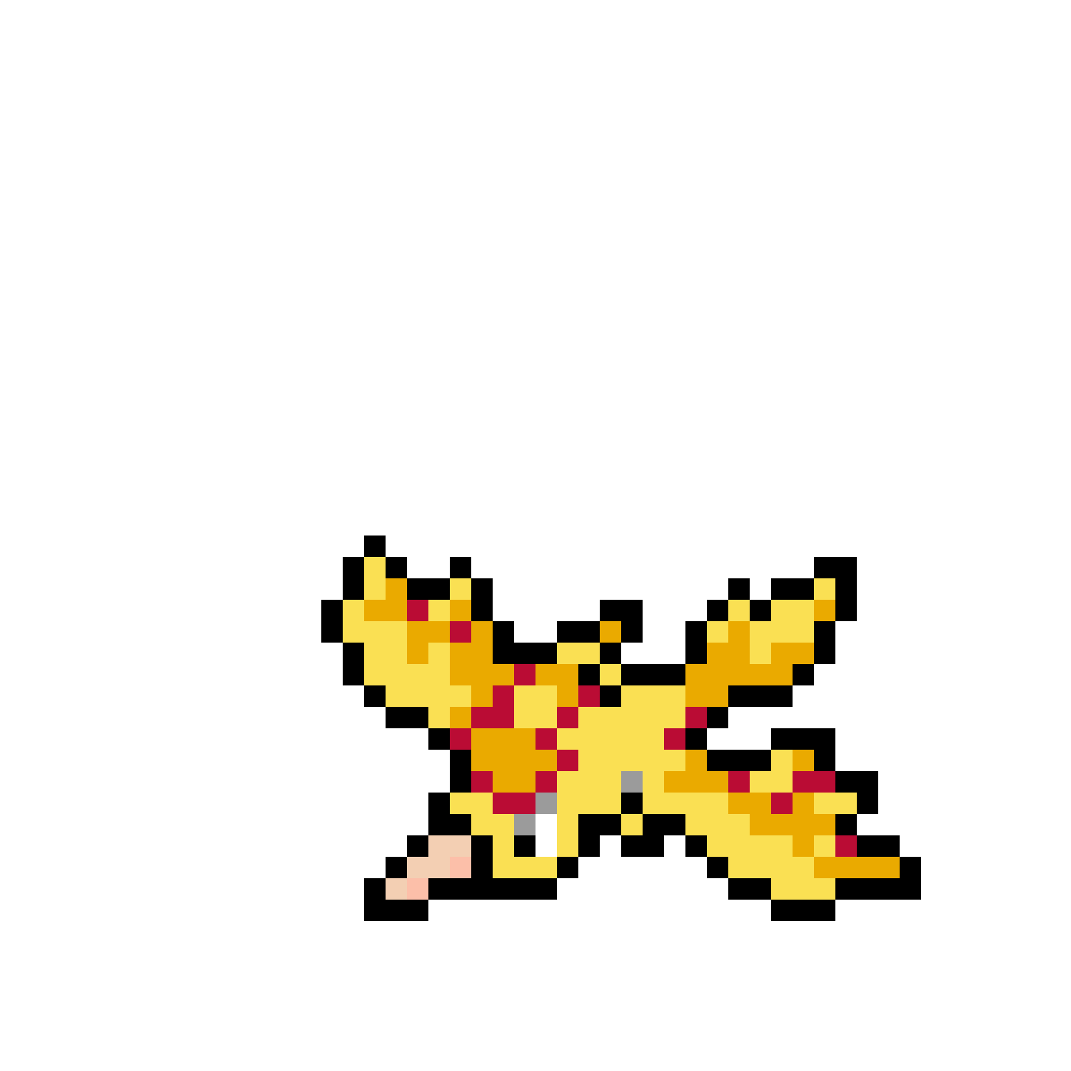 Pärlplatta mönster för Moltres