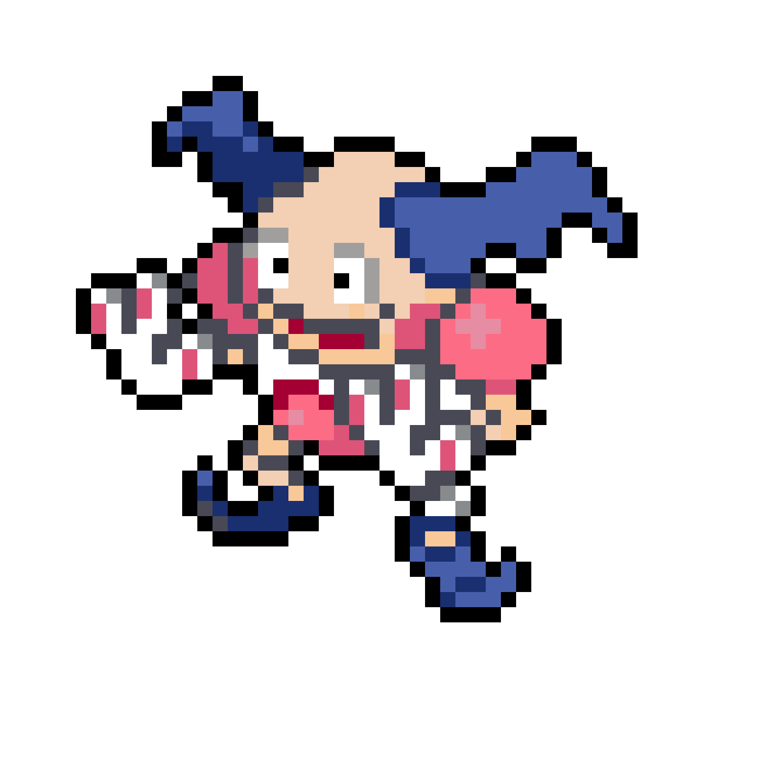 Pärlplatta mönster för Mr. Mime