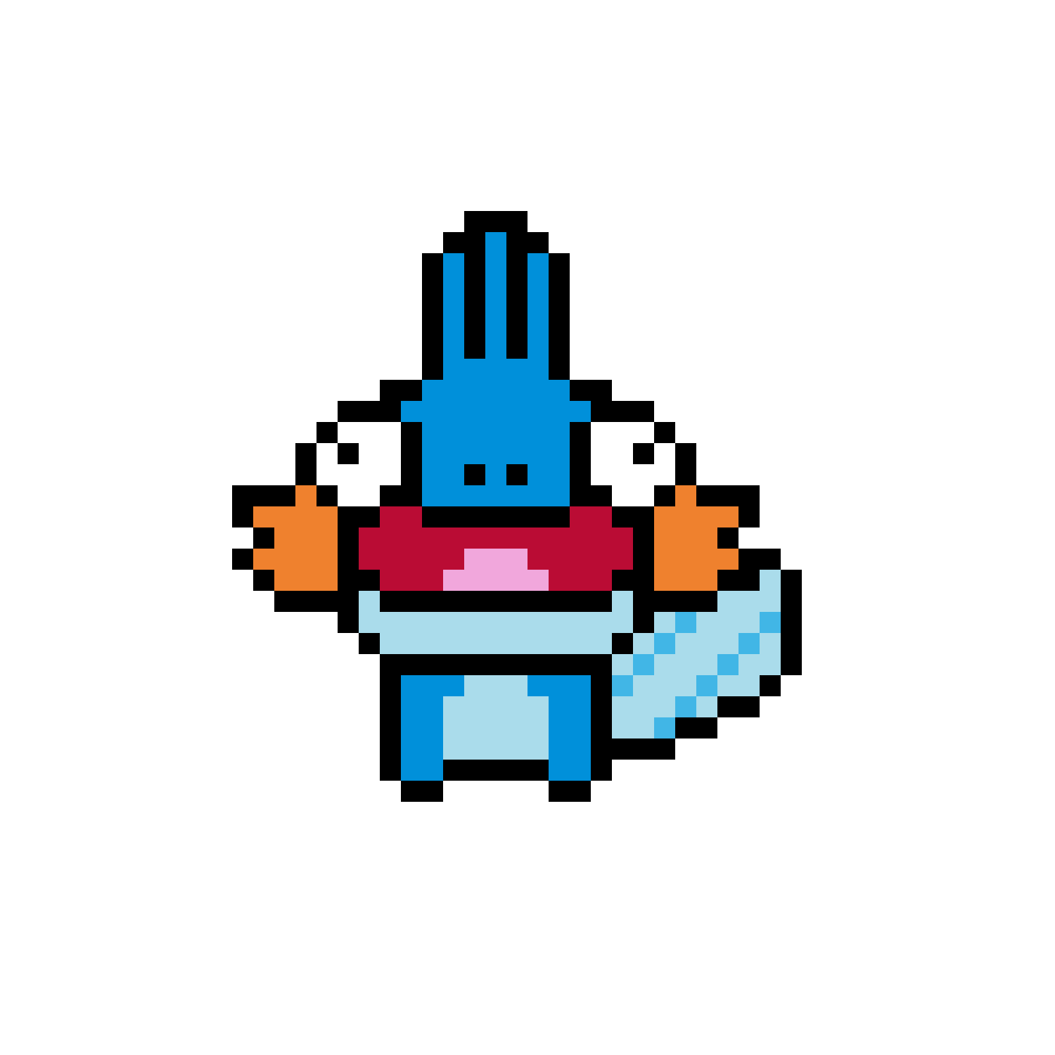Pärlplatta mönster för Mudkip