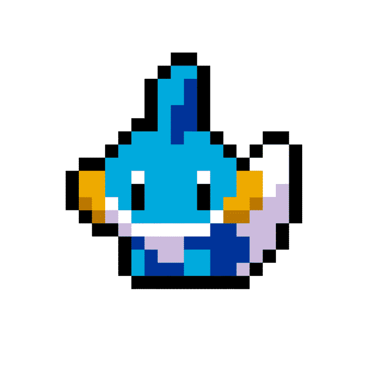 mudkip – Pokemon Pärlplatta Mönster