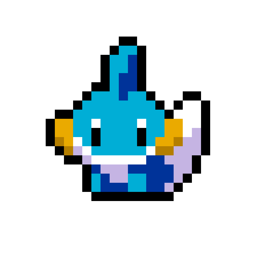Pärlplatta mönster för mudkip