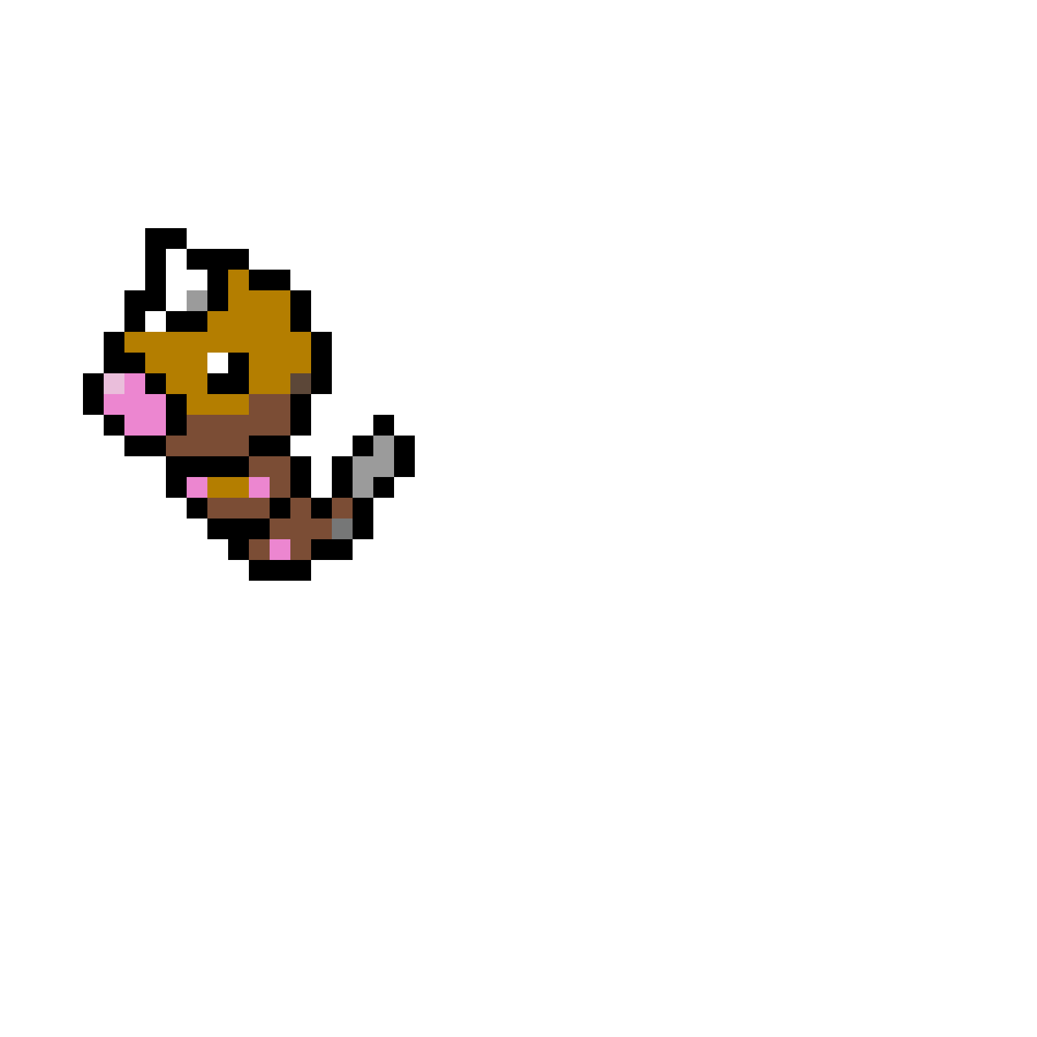 Pärlplatta mönster för N° 13 weedle