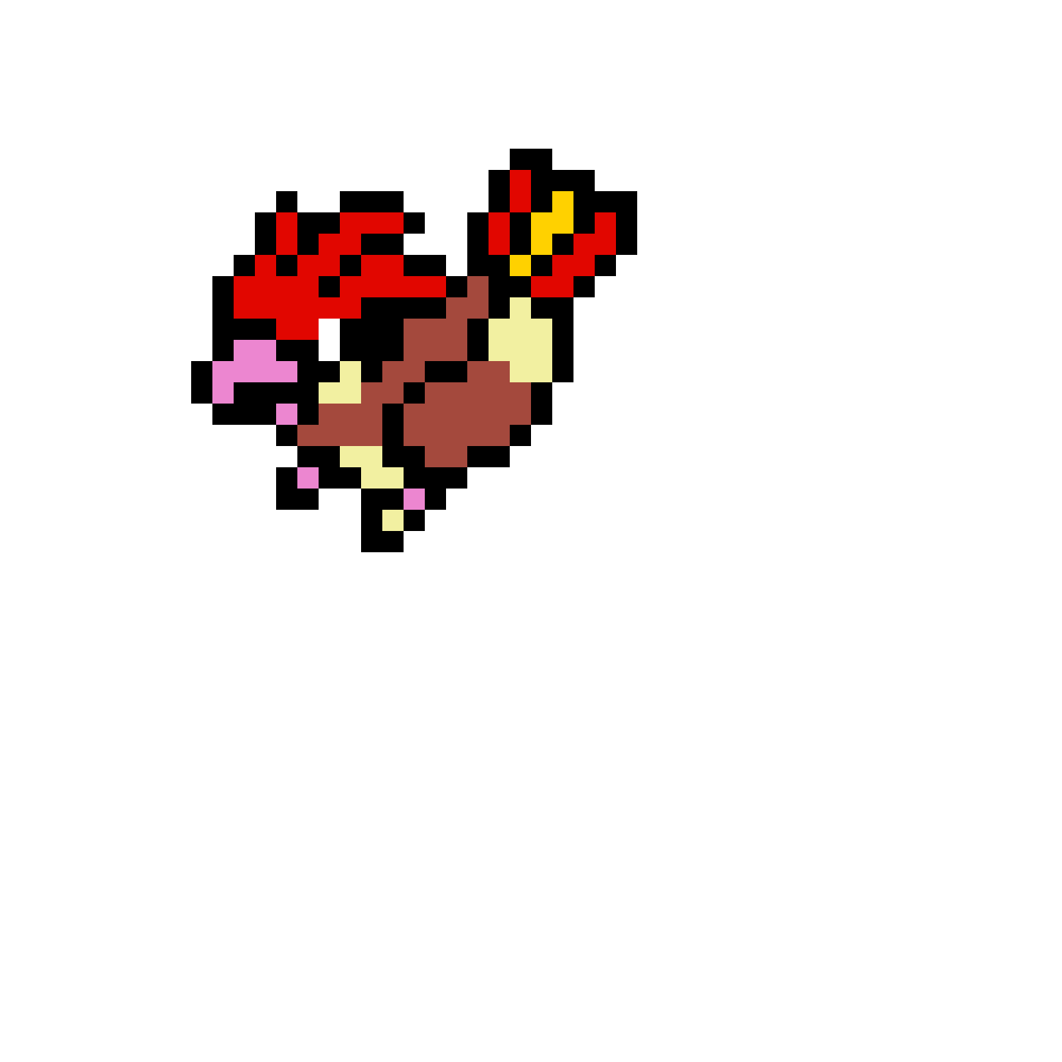 Pärlplatta mönster för N° 17 pidgeotto