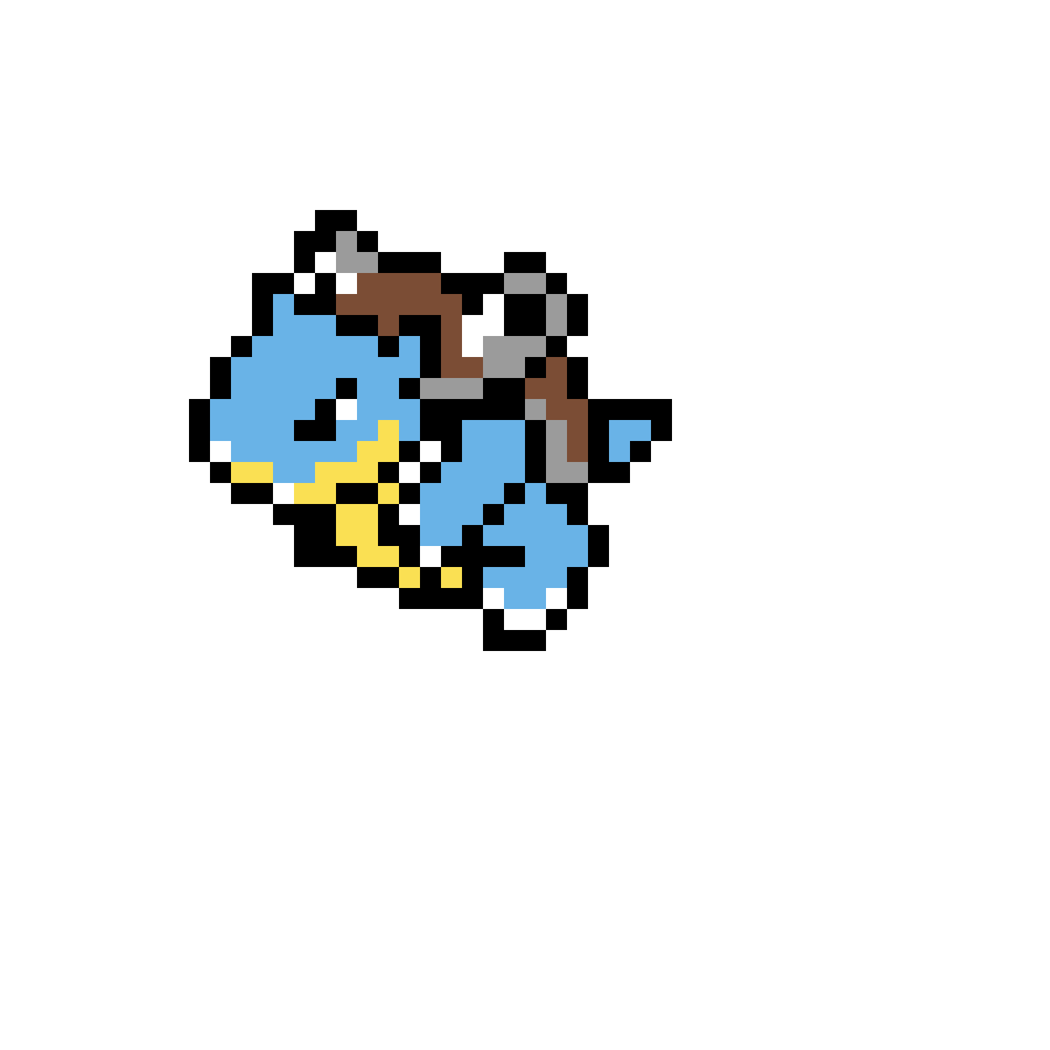 Pärlplatta mönster för N° 9 blastoise