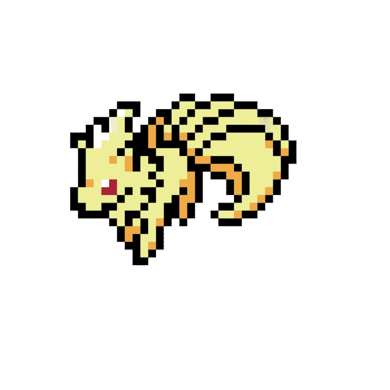 Ninetales – Pokemon Pärlplatta Mönster