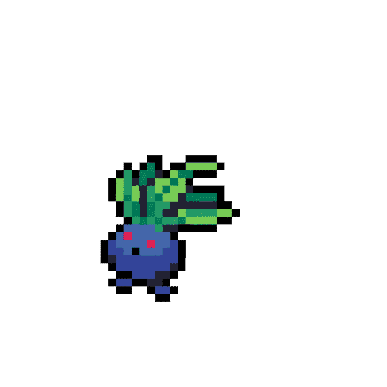 Oddish – Pokemon Pärlplatta Mönster
