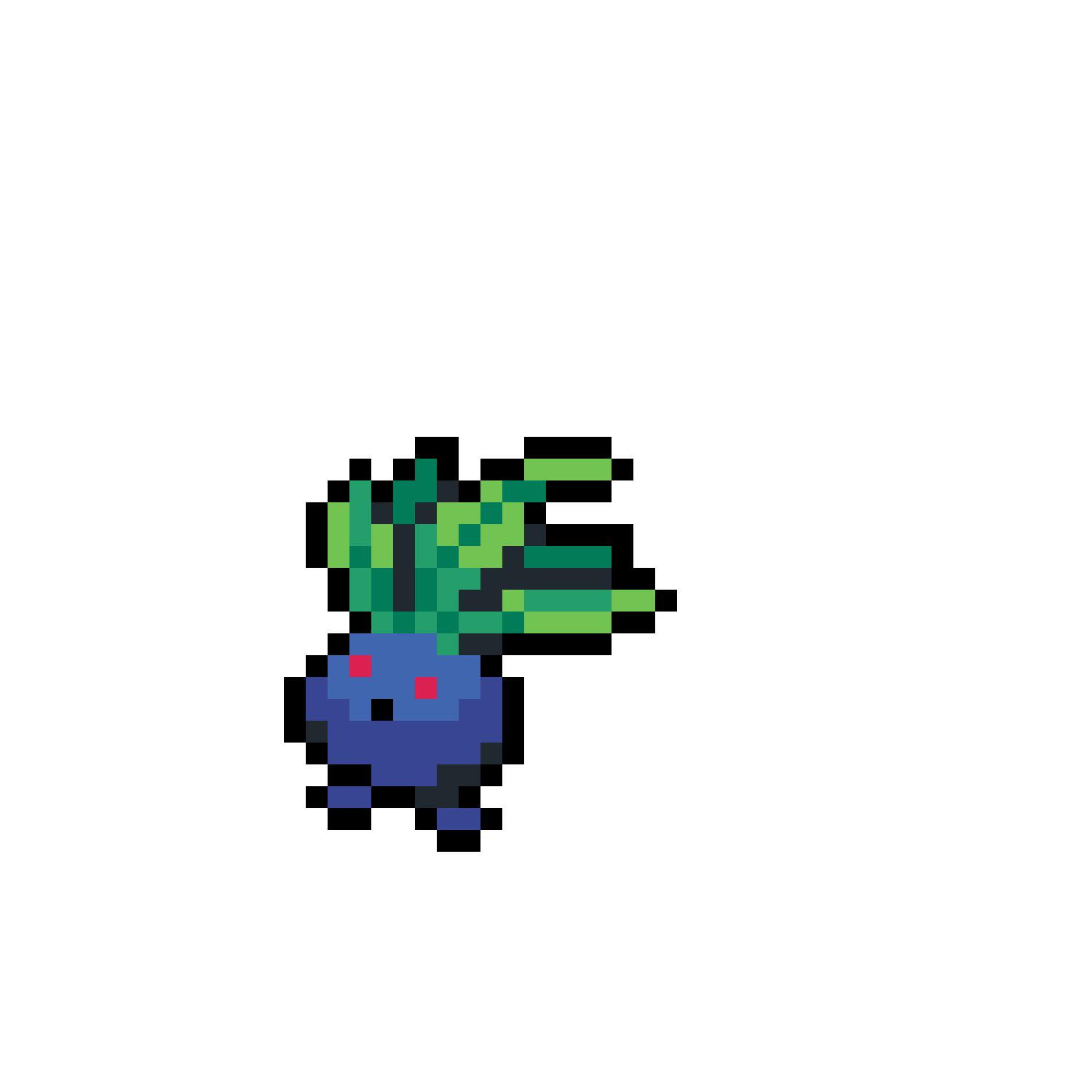 Pärlplatta mönster för Oddish