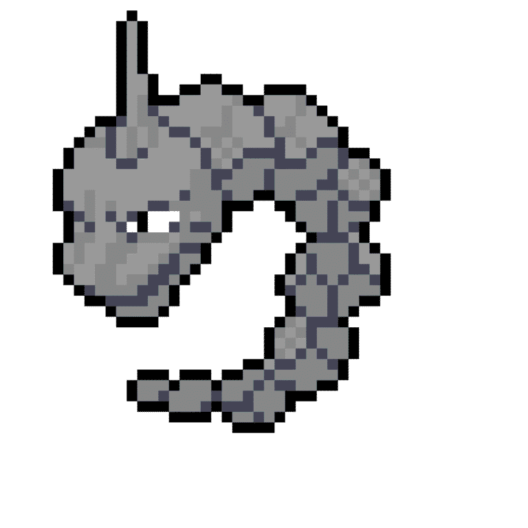 Onyx – Pokemon Pärlplatta Mönster