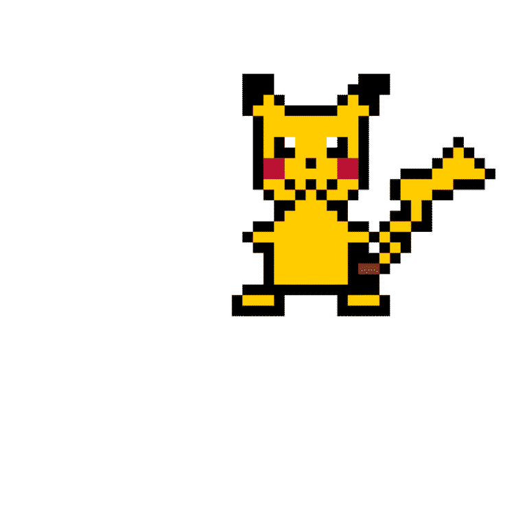 Pikachu – Pokemon Pärlplatta Mönster
