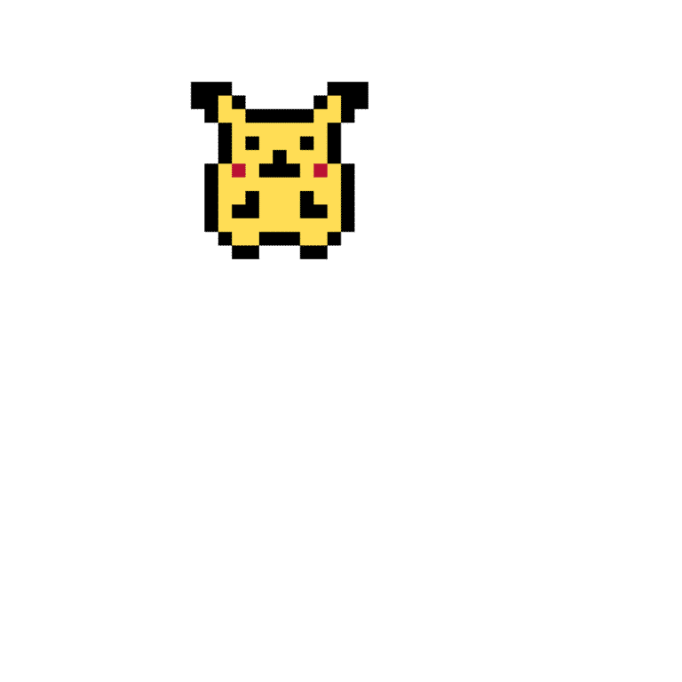 pikachu – Pokemon Pärlplatta Mönster